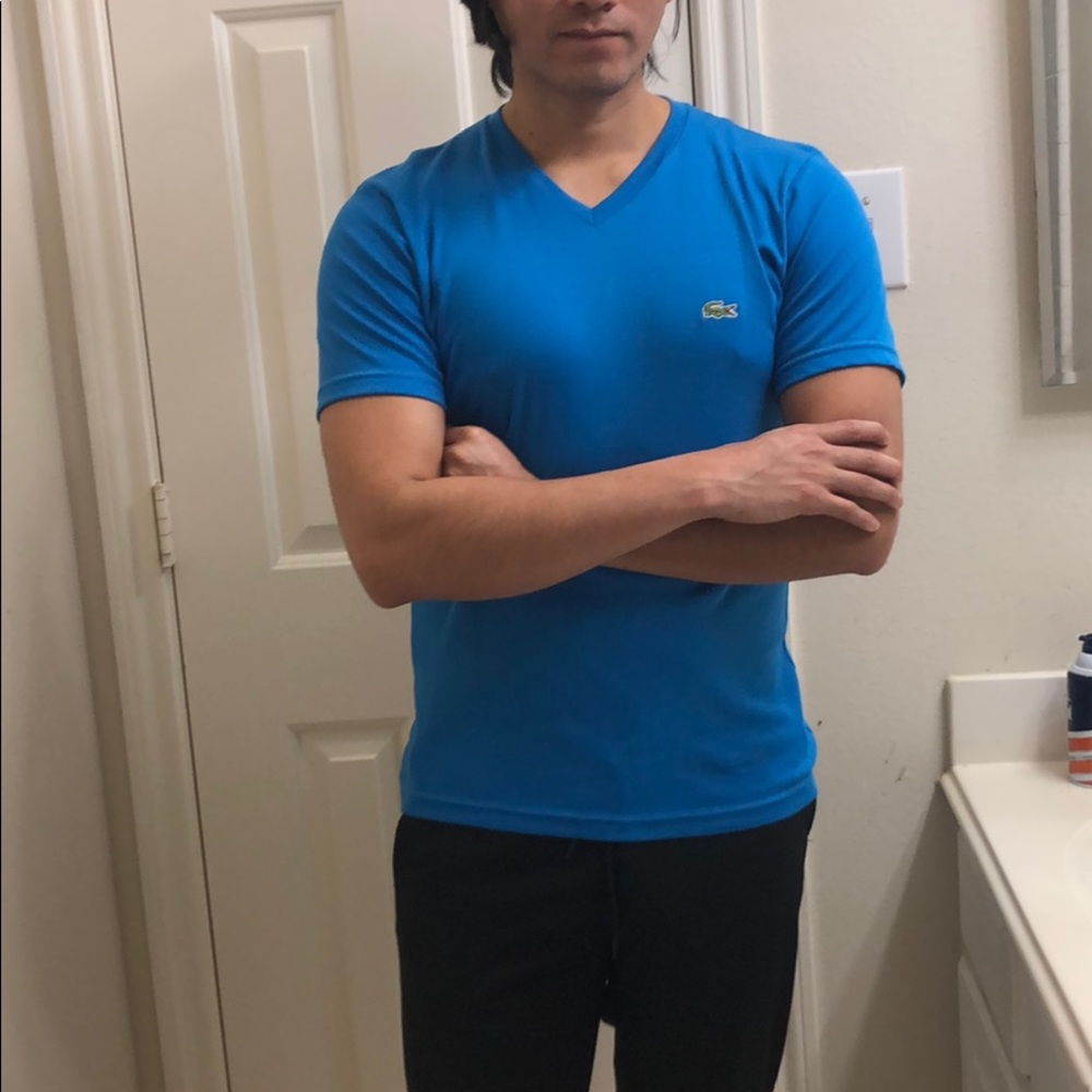 Lacoste blue tee